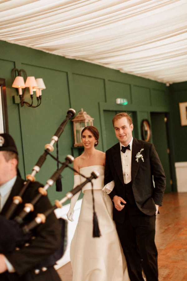 Dumfries House Wedding Photos newlyweds pipped in for speeches