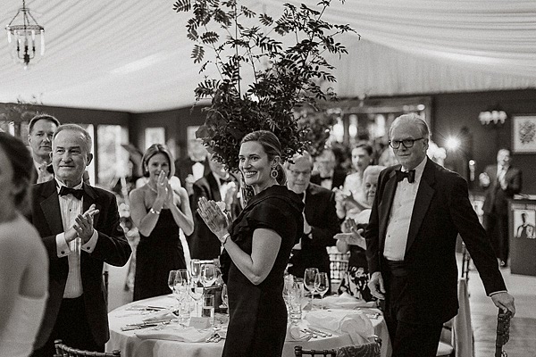 Dumfries House Wedding Photos guests calpping