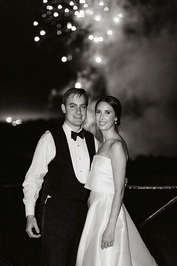 Dumfries House Wedding Photos bride and groom with fireworks