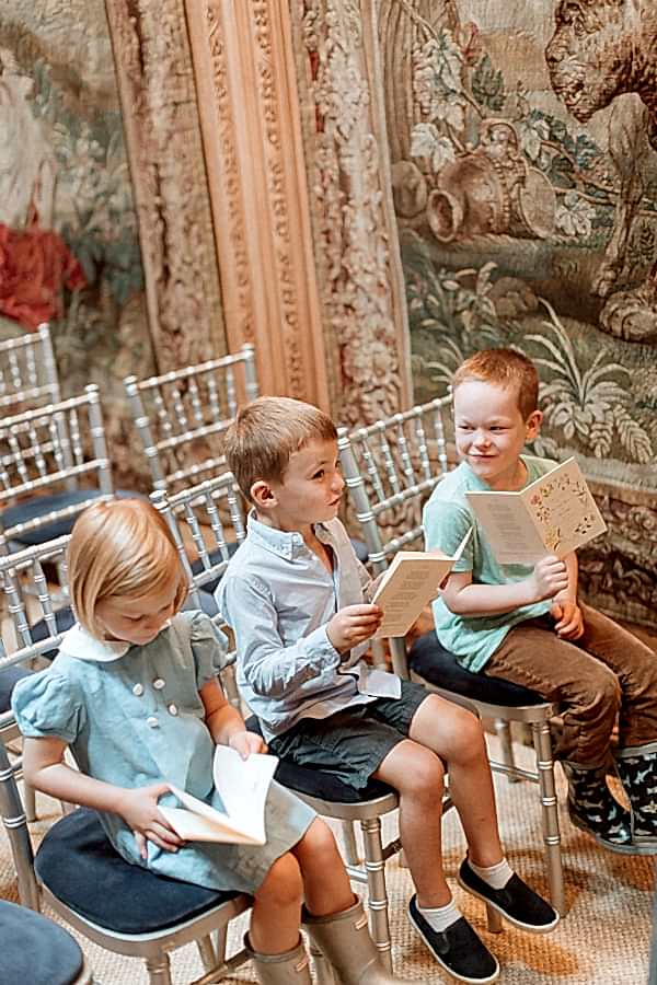 kids during rehersal at dumfries house