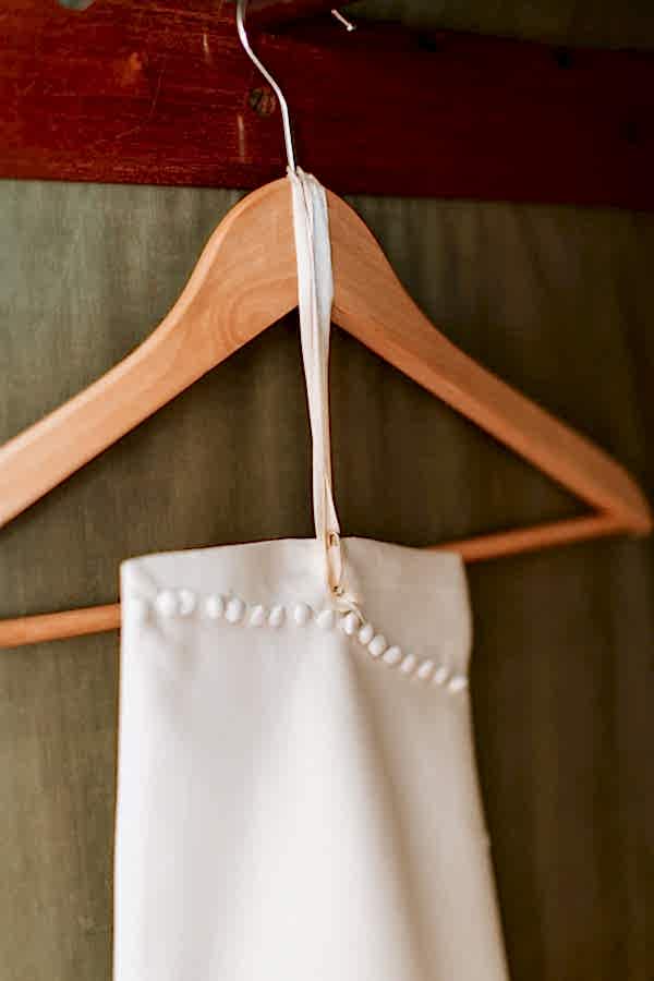 part of the dress on hanger