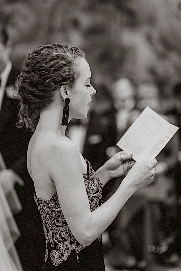 reading during religius ceremony at dumfries house