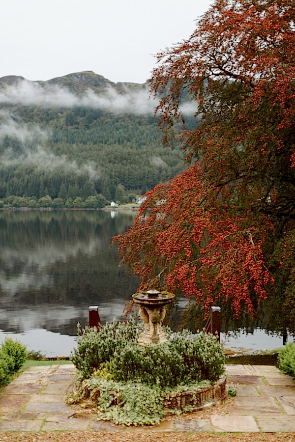 view from the lodge on loch goil at the beech tree 