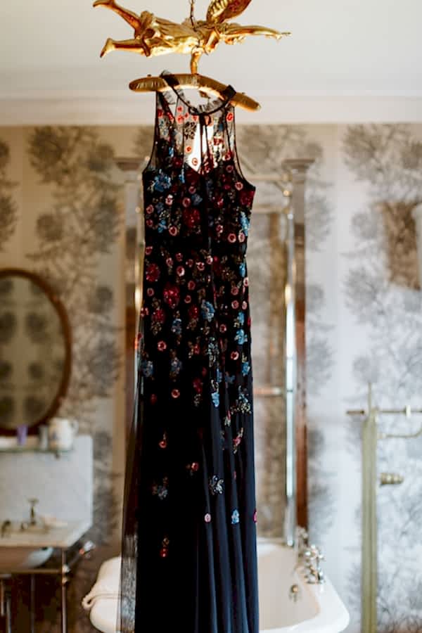 weddign dress for elompent at the lodge scotland 